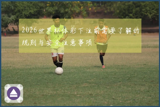 2026世界杯体彩下注前需要了解的规则与安全注意事项
